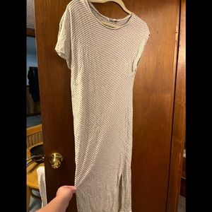 Zara dress stripped long never worn